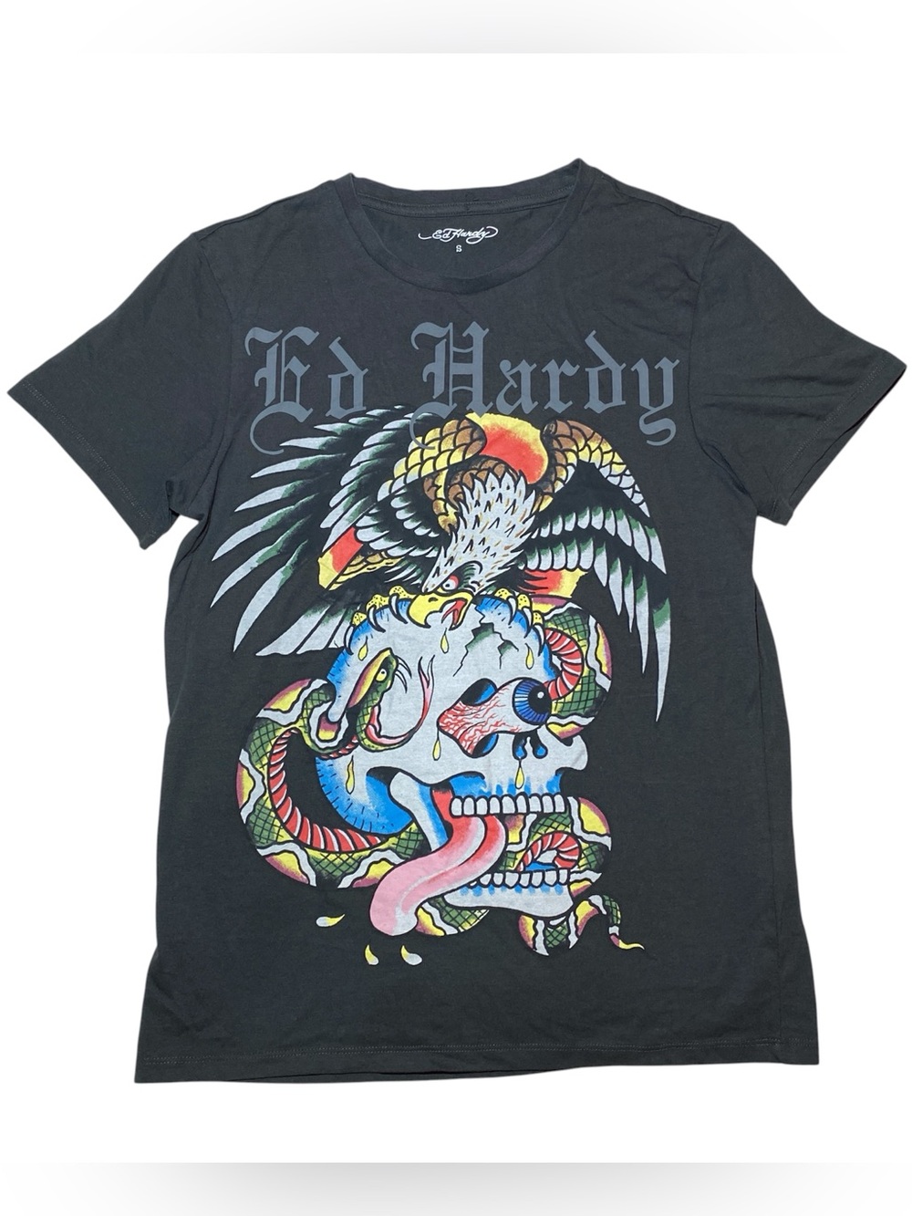 Ed Hardy “Battle Skull” Graphic T-Shirt